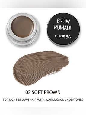 Phoera Brow Pomade — Soft Brown (03)
NWT